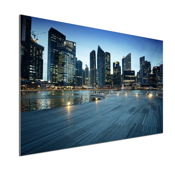 Panel do kuchyně Singapur noc