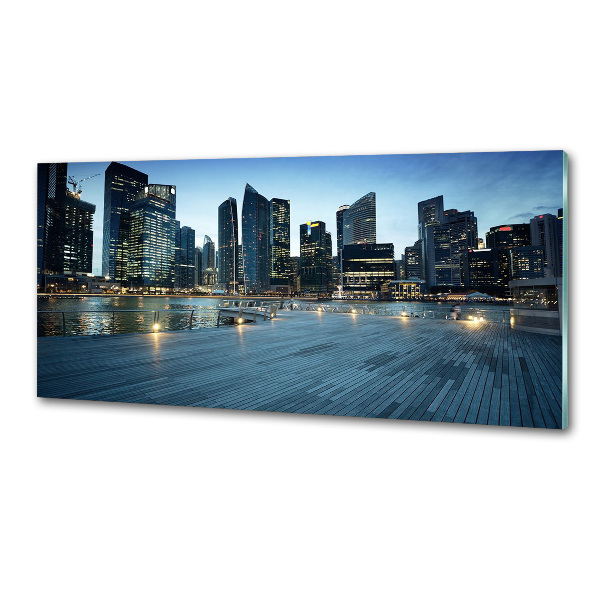 Panel do kuchyně Singapur noc