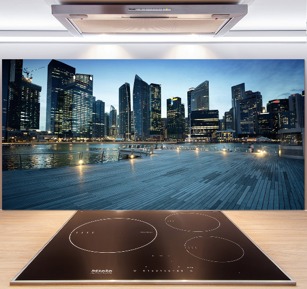 Panel do kuchyně Singapur noc