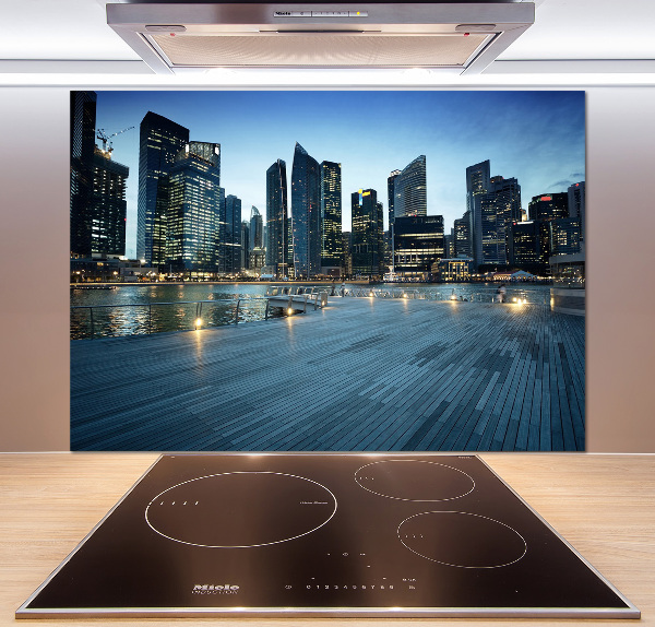 Panel do kuchyně Singapur noc
