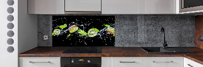 Dekorační panel sklo Kiwi a voda