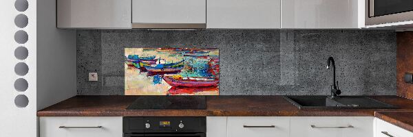Panel do kuchyně Barevné lodičky
