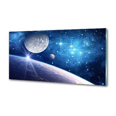 Skleněný panel do kuchyně Měsíc