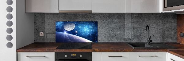 Skleněný panel do kuchyně Měsíc
