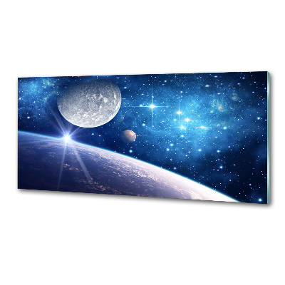 Skleněný panel do kuchyně Měsíc