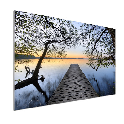 Panel do kuchyně Molo nad jezerem