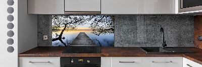 Panel do kuchyně Molo nad jezerem