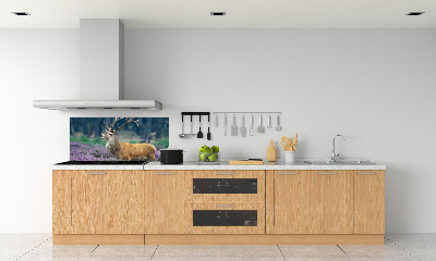 Panel lacobel Jelen mezi levandulí