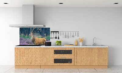 Panel lacobel Jelen mezi levandulí