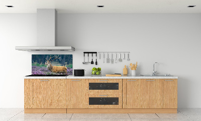 Panel lacobel Jelen mezi levandulí