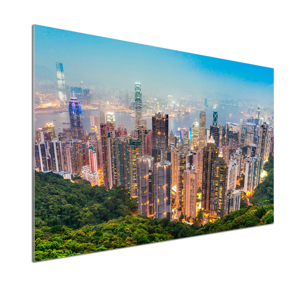Skleněný panel do kuchynské linky Hongkong