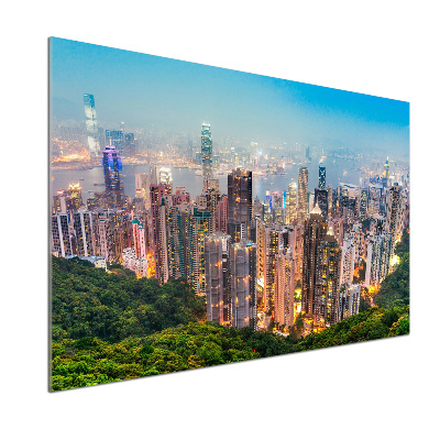 Skleněný panel do kuchynské linky Hongkong