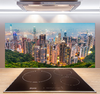 Skleněný panel do kuchynské linky Hongkong