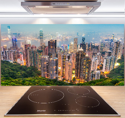Skleněný panel do kuchynské linky Hongkong