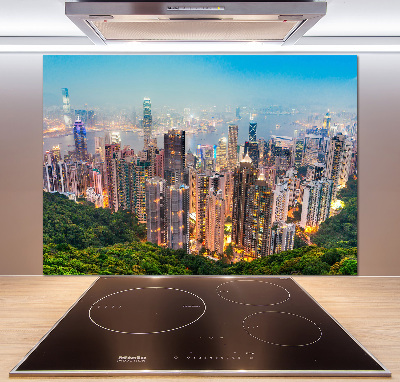 Skleněný panel do kuchynské linky Hongkong