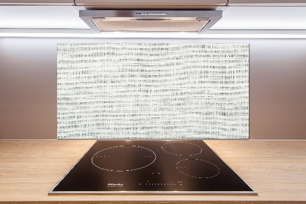 Panel lacobel Lněné bílé plátno