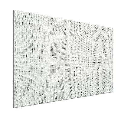 Panel lacobel Lněné bílé plátno