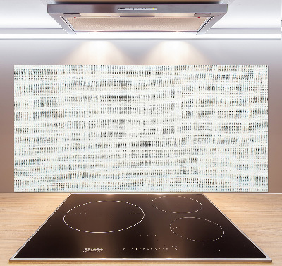 Panel lacobel Lněné bílé plátno