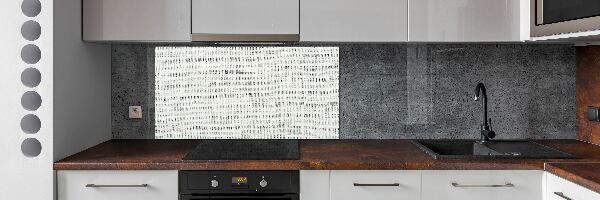 Panel lacobel Lněné bílé plátno