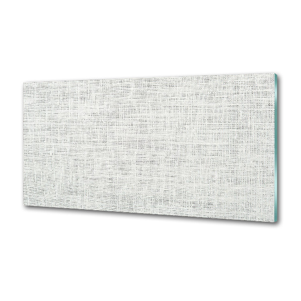 Panel lacobel Lněné bílé plátno