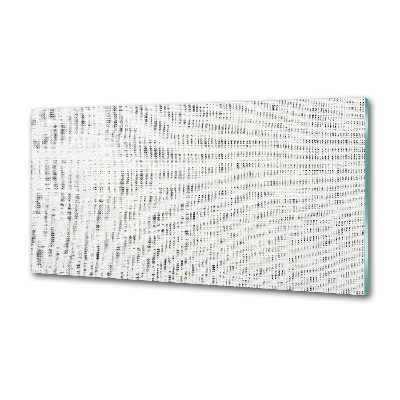 Panel lacobel Lněné bílé plátno