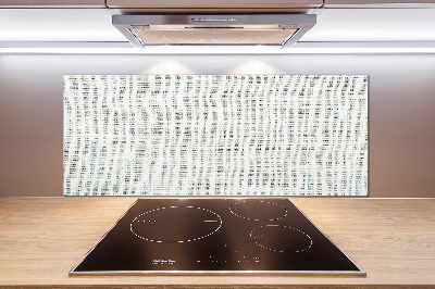 Panel lacobel Lněné bílé plátno