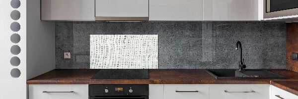Panel lacobel Lněné bílé plátno