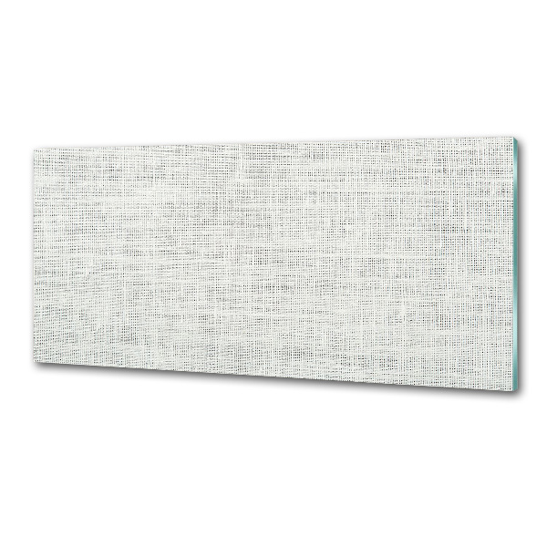 Panel lacobel Lněné bílé plátno