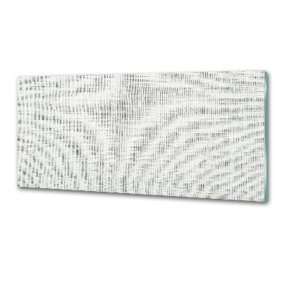 Panel lacobel Lněné bílé plátno