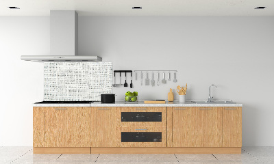 Panel lacobel Lněné bílé plátno