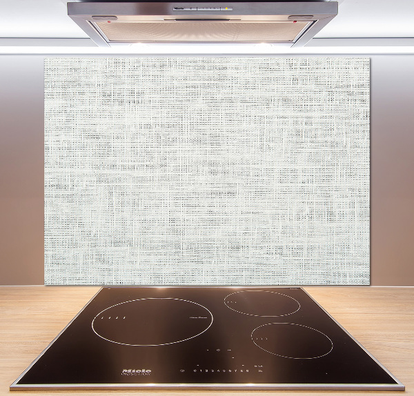 Panel lacobel Lněné bílé plátno