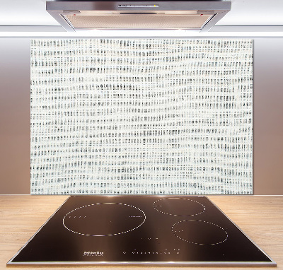 Panel lacobel Lněné bílé plátno