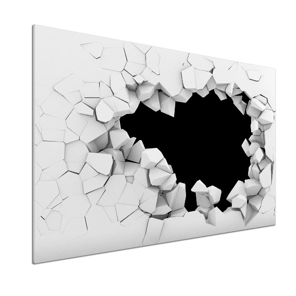 Panel do kuchyně Díra ve stěně