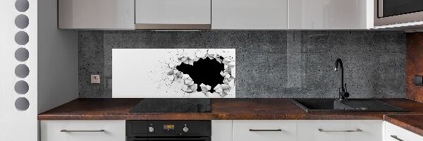 Panel do kuchyně Díra ve stěně