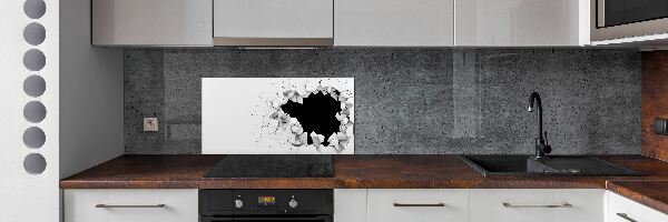 Panel do kuchyně Díra ve stěně