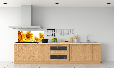 Dekorační panel sklo Slunečníky