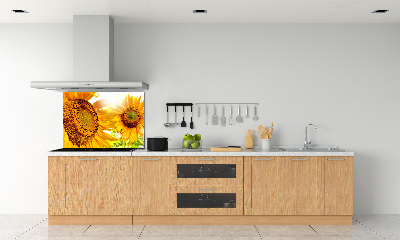 Dekorační panel sklo Slunečníky