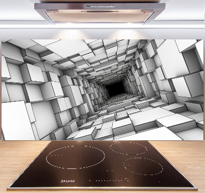 Panel do kuchyně Tunel z krychlí