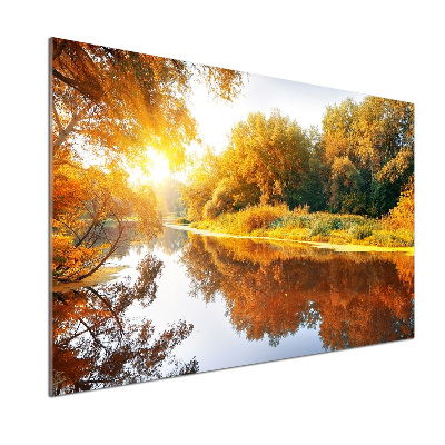 Panel do kuchyně Řeka na podzim