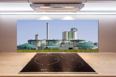 Dekorační panel sklo Bioplynová stanice