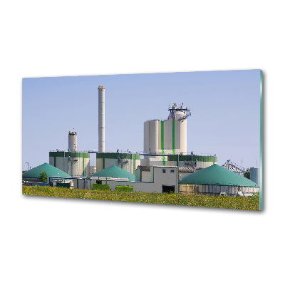 Dekorační panel sklo Bioplynová stanice