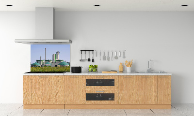 Dekorační panel sklo Bioplynová stanice