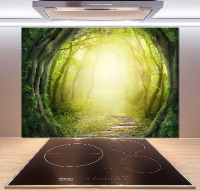 Panel do kuchyně Tunel ze stromů