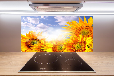 Dekorační panel sklo Slunečníky