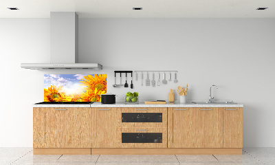 Dekorační panel sklo Slunečníky