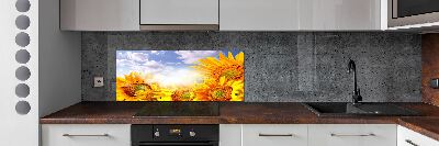 Dekorační panel sklo Slunečníky