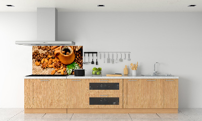 Panel lacobel Zrnka kávy a šálek
