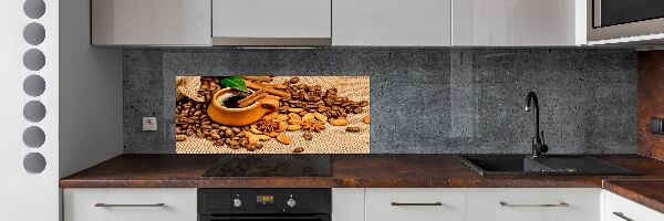 Panel lacobel Zrnka kávy a šálek
