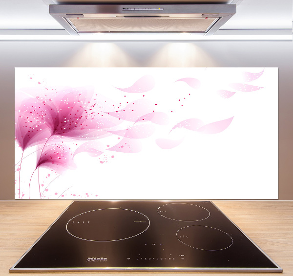 Dekorační panel sklo Růžová květina