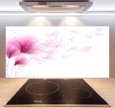 Dekorační panel sklo Růžová květina